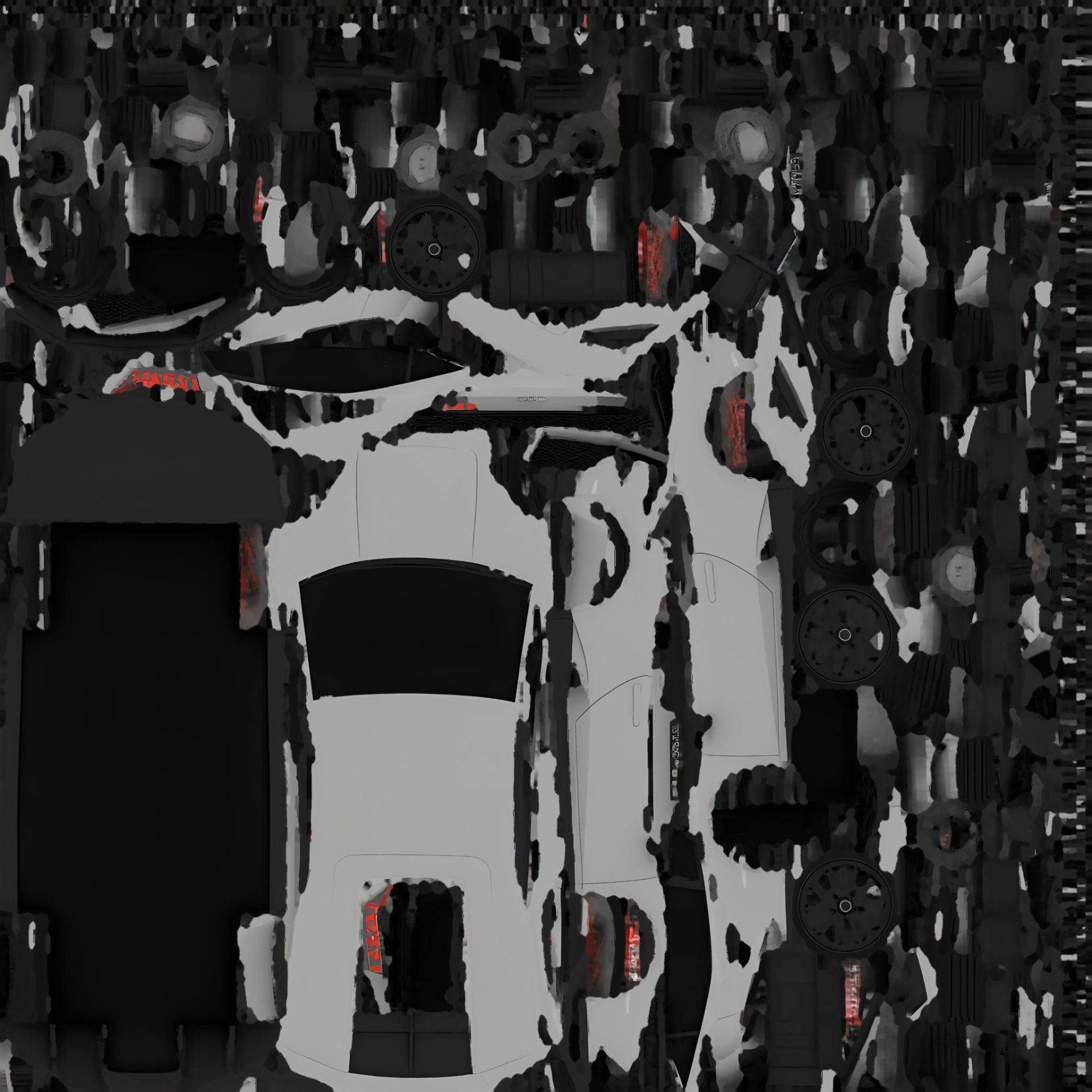 Sports Car — Base Color Map