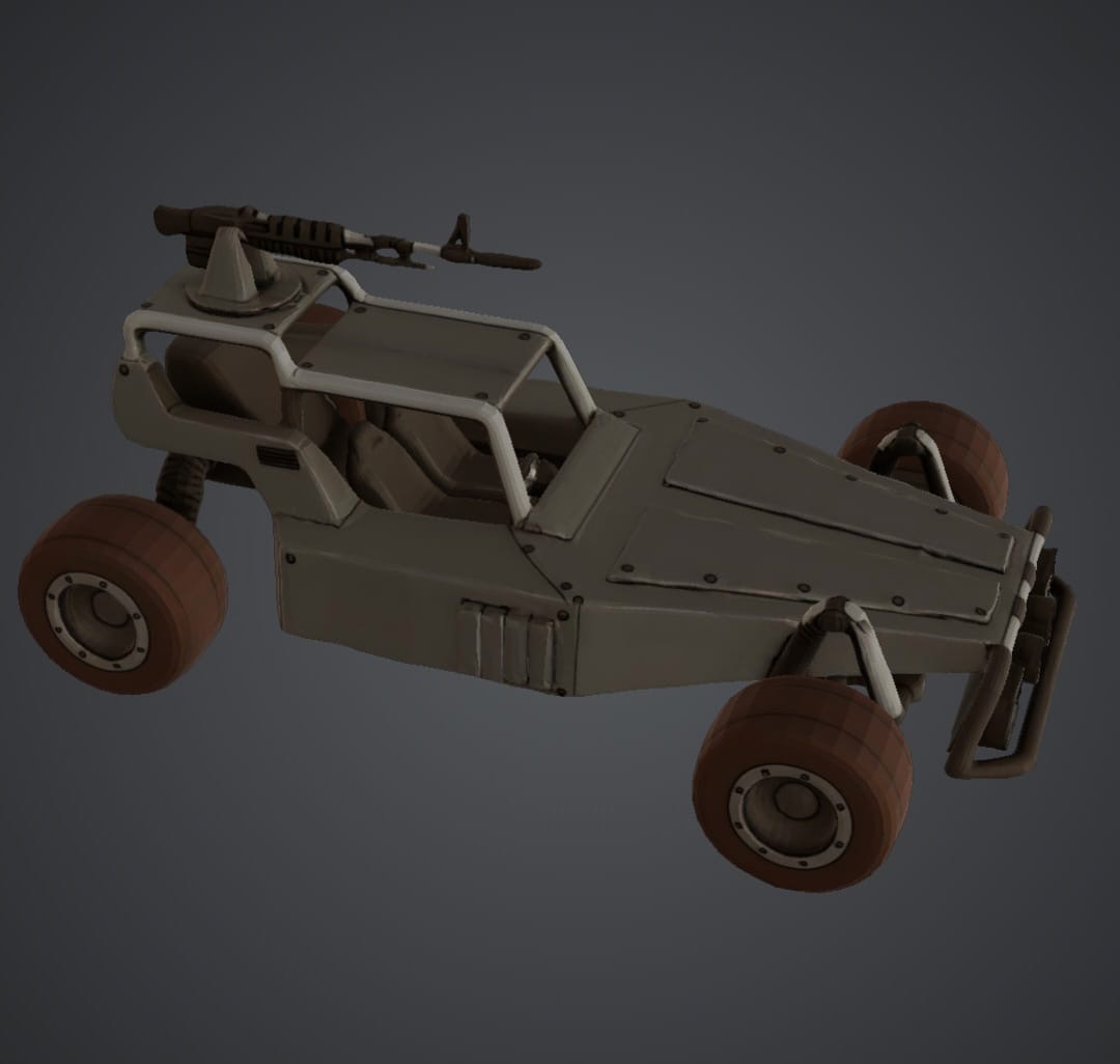 Wasteland combat buggy 3D model